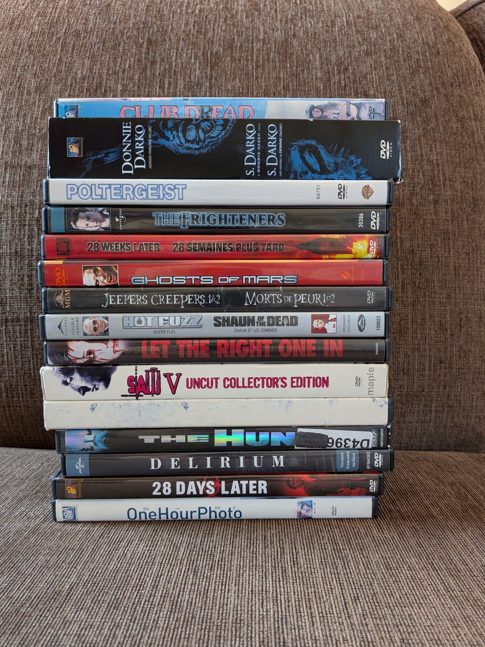Horror Movie DVD Lot